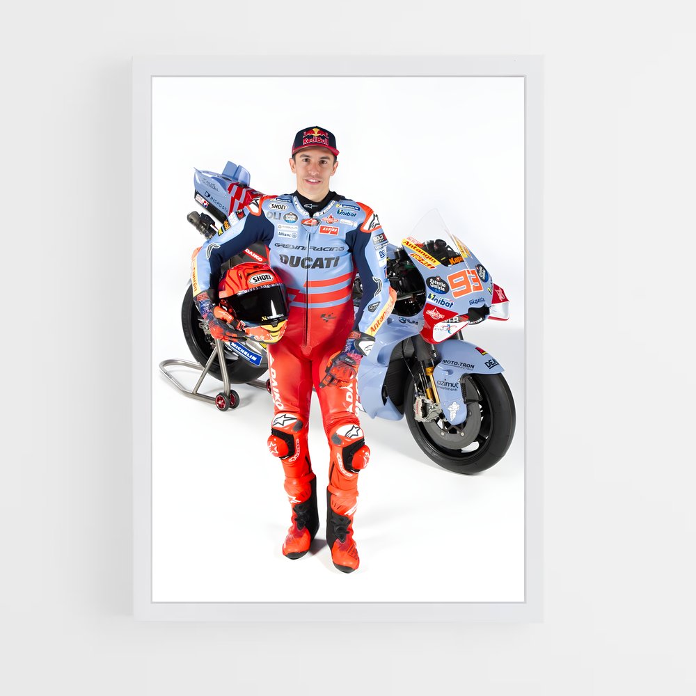 Poster Éclat Desmosedici GP23 – affiche Ducati (vue 3)